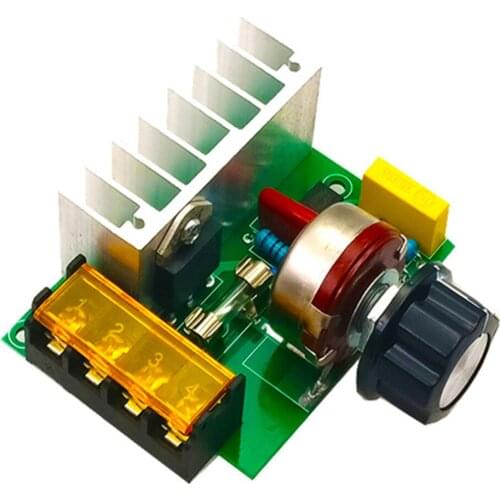 4000W AC 220V SCR Electric Voltage Regulator Motor Speed Controller Dimmers Dimming Speed With Fuse