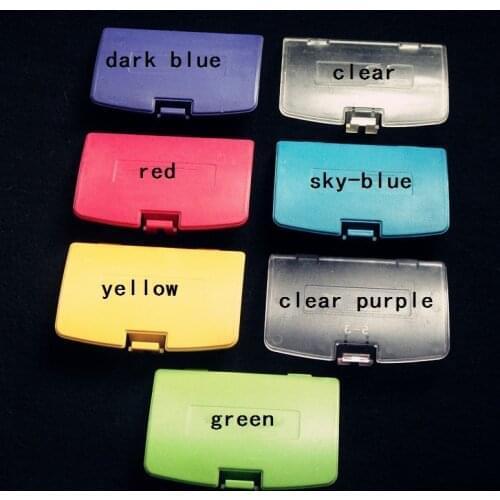 FZQWEG 20 pcs Mix Color Battery Cover Door Lid Replacement For GBC Housing Back Case For Nintendo Gameboy Color