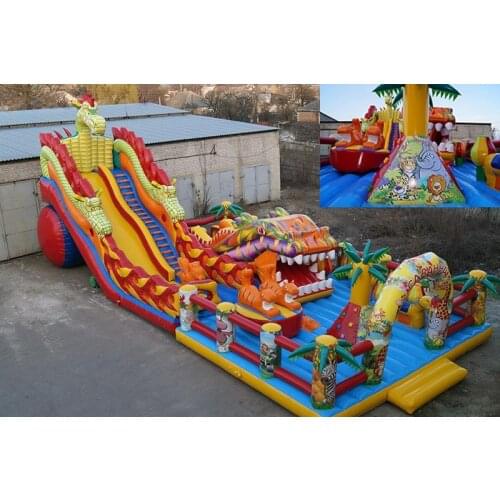 China Guangzhou) inflatable slides, inflatable castles, Inflatable pool slideTOB-12