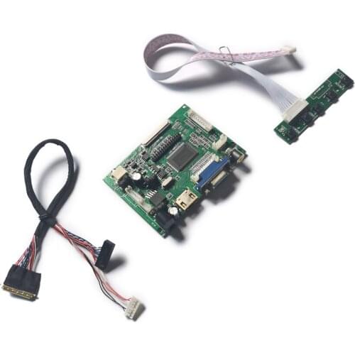 LVDS screen fit LT133EE09/LT133EE10/HSD101PHW1/HSD140PHW1 WLED 60Hz VGA+AV 40-Pin LCD display drive board DIY kit 1366*768