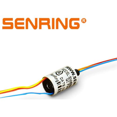 Mini Slip Ring Capsule Sliprings OD6.5mm 4/6/8/12 Circuits 1A Power Rotary Union Joints for Current Signal Transmission