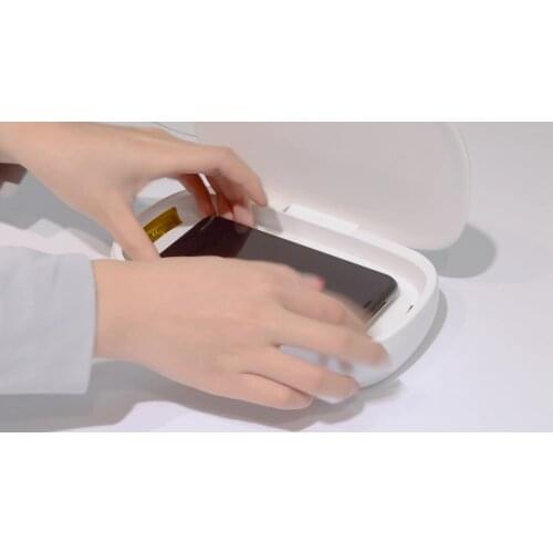 Mobile phone sanitizer case uv disinfector sterilizer for smart cell phone wholesale portable uv sterilizer box with charge