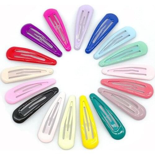 Fashion Multicolor Childrens Water Drop Hairpin Alloy Edge Clip Little Girls Bangs Hairpin