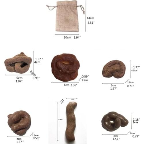 Soft Fake Poop Feces Pranks Toys Gag Gift Realistic Mischief Novelty Toys for Joke Trick Halloween April Fool’s Day Party C5AF