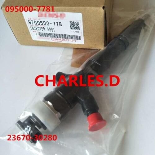 Original and brand new common rail Injector 095000-7780,095000-7781 2KD-FTV/1KD-FTV for 23670-30280 23670-39310 23670-39185