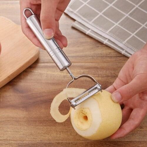 Stainless Steel Peeler Multifunctional Kitchen Double-head Peeling Knife Grater Small Tableware Vegetables and Fruits Peeling