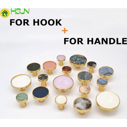 Handle Knobs for Furniture Cabinet Handle Brass Cupboard Pulls Drawer Knobs Kitchen Handles Colorfull Wall Hook