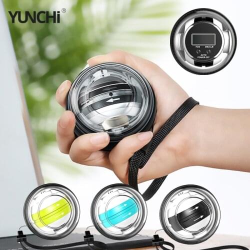 Arm Muscle Rotor Arm Muscle Training Gyro Fitness Ball Muscle Relax Gyroscope Spinning Wrist Rotor with Light & Counter