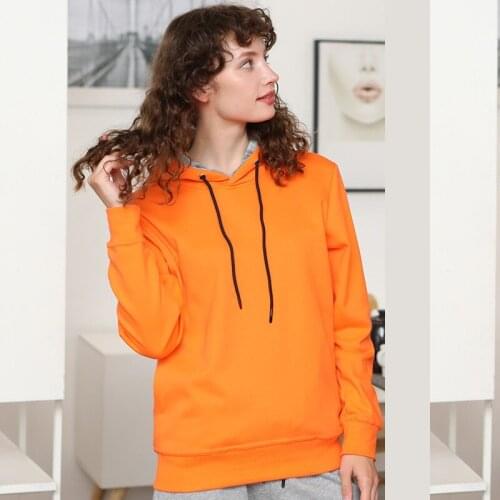 Autumn and winter thickened solid color cashmere sweater cover head blank hooded silver hair sweater