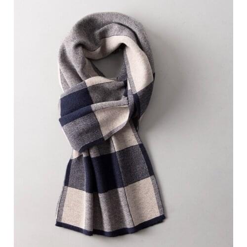 Wool Scarf Men Winter Warm Scarf Bufanda Hombre Long Neck Scarves Outdoor Pashmina Business Wool Shawls and Wraps Foulard Hommes