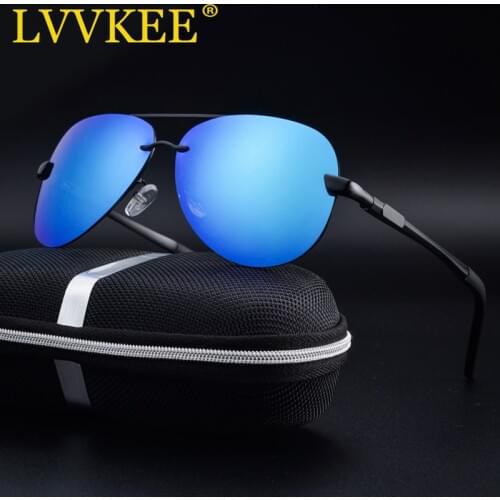LVVKEE 2020 Brand Men 100% Polarized Aluminum Alloy Frame Sunglasses Fashion Mens Driving Sun Glasses For Women Shades Oculos