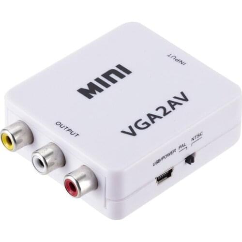 VGA TO AV MINI Supports 1080P Converter HD Computer To TV PC To TV Can Be OEM