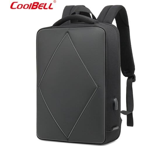 High quality mens outdoor business backpack USB charging backpack waterproof anti-theft night walking reflective student bag