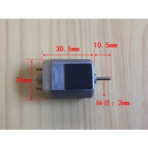 High Speed Micro Carbon Brush Motor DC 3-7.2V High Torque Strong Magnetic 280 Motor for DIY Models 7000-17000rpm, Shaft Dia 2mm