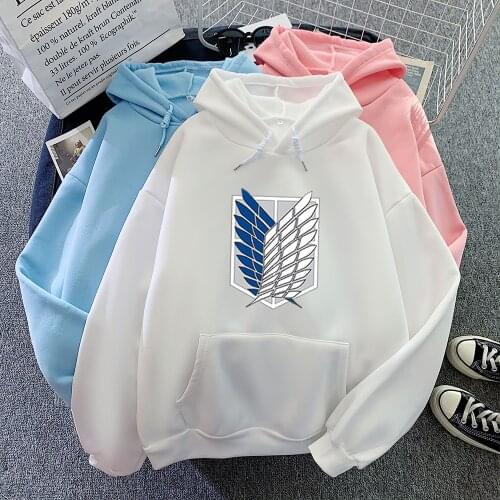 Harajuku Japanese Anime Graphic Hoodie Winter Female Goth Pink All-match Sweatshirt Women Hoodies Streetwear Unisex Sport Hoody