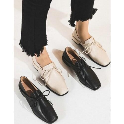 Women Designer Casual Shoes Ladies flats Footwear Square toe Low heel lazy loafers shoes 2019