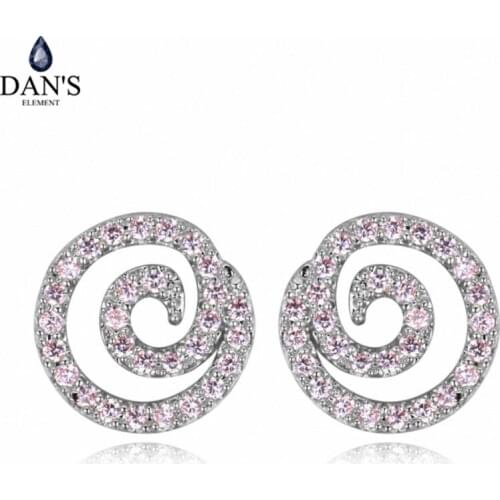 DANS ELEMENT 3 Colors Real Big Brand AAA Zirconia Micro Inlays Beetle Stud Earrings for Women Insect 131812