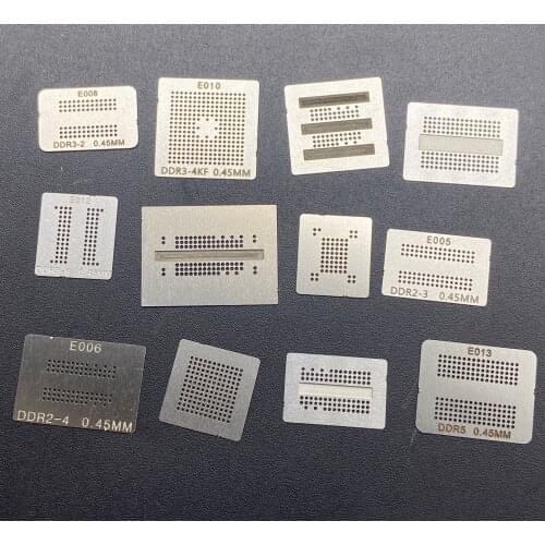 12pcs Memory chip DDR1 DDR2 DDR3 DDR5 BGA DDR ball planting tin steel mesh