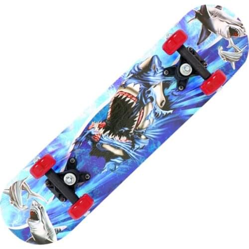 17 Inch Skateboard Deck Double Rocker Mini Cruiser Dance Skateboards Natural Maple Wood Skate Board Sport Outdoor #G4