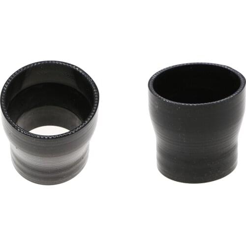 2Pieces 2' 2.5' Car Silicone Straight Reducer Coupler Intercooler Pipe Turbo