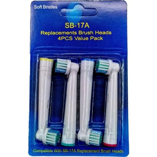 4PX US 20pcs Oral B Electric Toothbrush Replacement Brush Heads, Sensitive brush heads Extra soft bristles