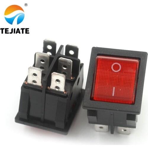 5PCS KCD4 Microswitch Boat-type Toggle Switch Reset Ship-type Seesaw Cateye Light 4/6 Feet 2/3 Gear Power Button Kit