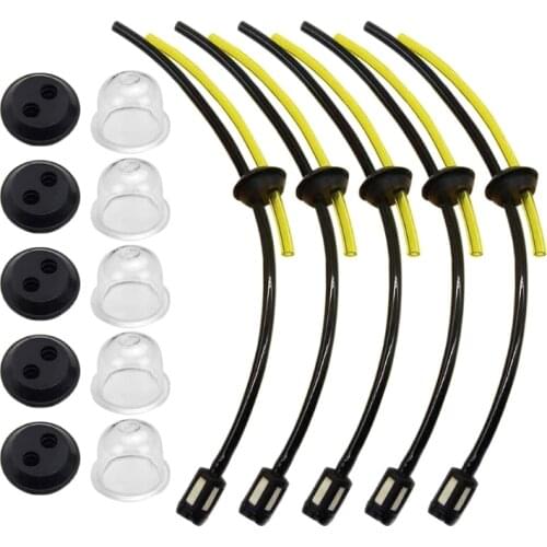 5pcs Petrol Filter Hose Gasket Kit for Timbertech Earth Drill Hedge Shears Brush 667A