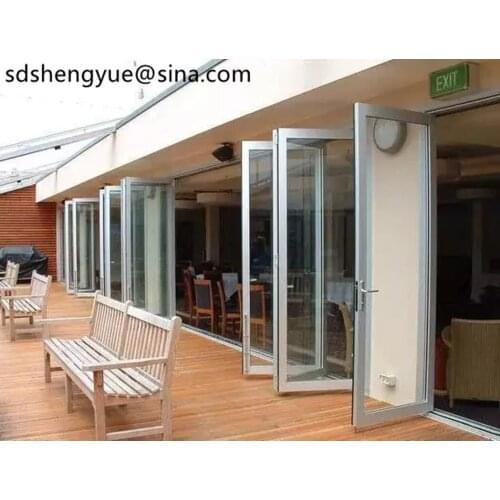 75 series thermal break Aluminum alloy folding glass door design