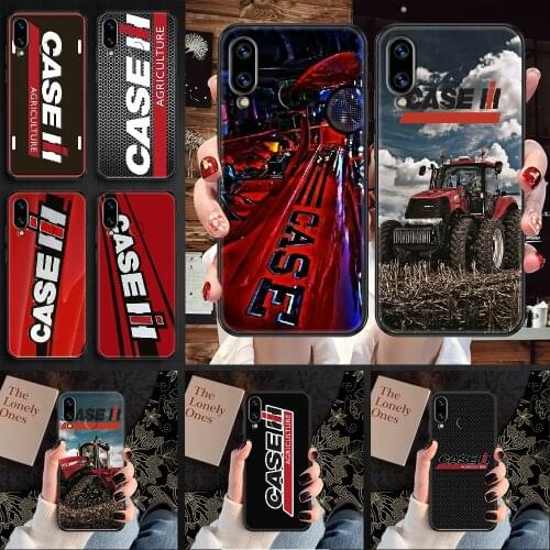 Tractor Logo CASE IH Phone case For Huawei Honor 6 7 8 9 10 10i 20 A C X Lite Pro Play black 3D Etui tpu back luxury shell trend