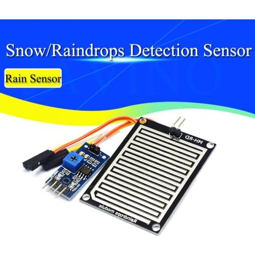 DC 3.3V-5V Snow/Raindrops Detection Sensor Module Dual Double sided Rain Weather Module Humidity For Arduino Robot Car Diy Kit