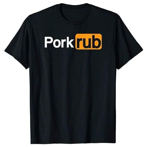 Mens "Pork Rub" T-Shirt | Funny BBQ Shirt | Barbecue T-Shirt Vintage Men