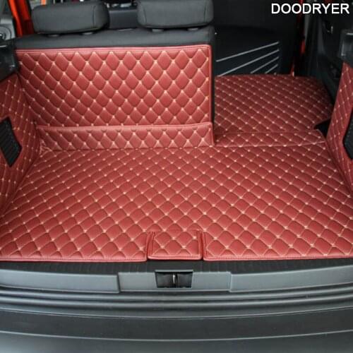 DOODRYER leather car trunk mats for Renault Captur 2014 -2018 2015 years cargo liner accessories interior boot
