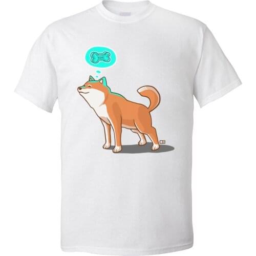 Shiba Inu SNACK PLEASE T Shirt Men Summer Fall 100% Cotton O Neck Tops Tees Cute Design TShirt Classic Camisa T-Shirt Wholesale