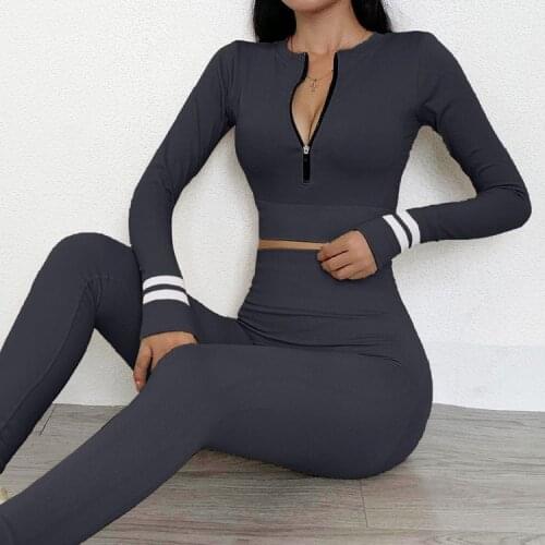 2 Pc Set for Women Seamless Leggings Workout Clothes for Women Gym Set Workout Sportswear 2021 Gym Fitness Crop Top