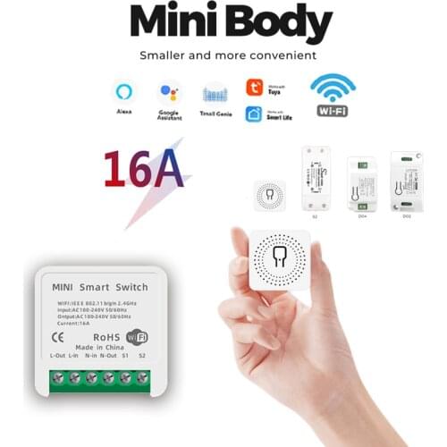16A Tuya Smart Wifi DIY Switch Module Smart Life WiFi Switch Module Smart Home Voice Control Smart Home With Alexa Google Home
