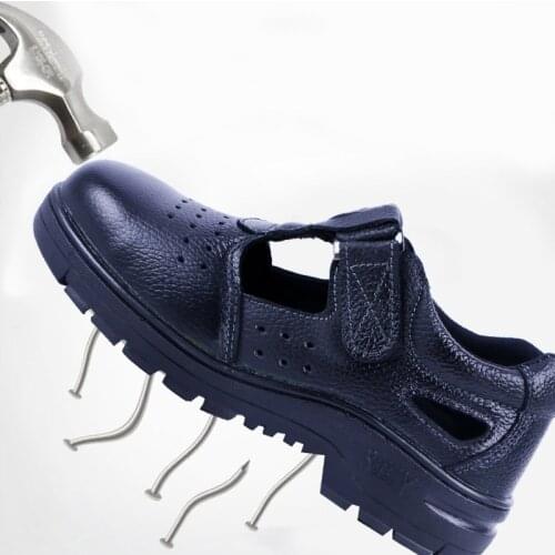 Mens Shoes Summer Outdoor Breathable Hunting Sandals Punching Labor Shoes Anti-piercing Safety Work Tourist Hiking Shoes 35-46