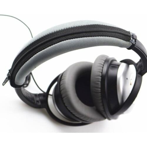 Headphones Headband Cushion Pads Bumper Cover Zipper Replacement for QC15 QC2 QC35 QC25 Headset LX9B