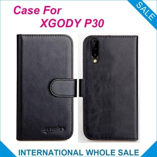 Original! XGODY P30 Case 6 Colors High Quality Flip Leather Wallet Case For XGODY P30 Cover Slots Phone Bag