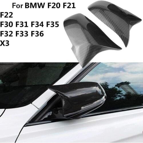 1 Pair Rearview Mirror Cover Cap ABS for BMW Series 1 2 3 4 X M 220i 328i 420i F20 F21 F22 F23 F30 F32 F33 F36 X1 F87 E84 X1 M2