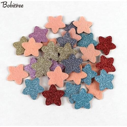 10pcs/lot 3D shine stars patches for clothing bags Shoes decorative girls handmade accessories