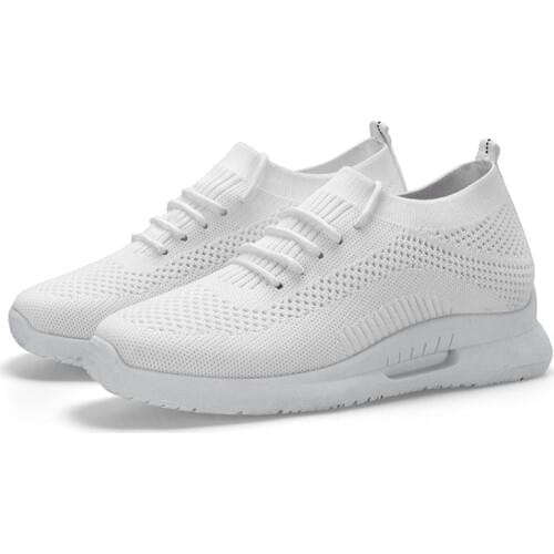 2020 Women Casual Shoes Fashion Breathable Walking Mesh Lace Up Flat Shoes Sneakers Women Tenis Feminino White Vulcanized Shoes