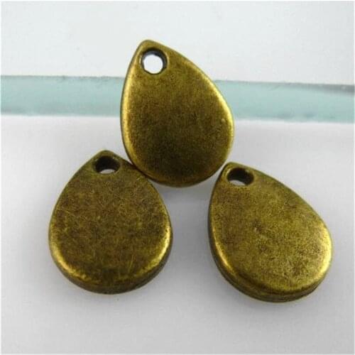 30PCS 11507 New Antique Bronze Water Drop Alloy Charms Pendant for DIY Necklaces Bracelets Jewelry Finding