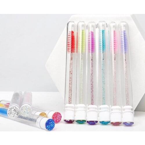 5Pcs Disposable Mascara Brush Makeup Wand with Dust-proof Reusable