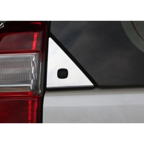 7x Chrome ABS Car Styling Rear Window Trim Decorative Cover Sticker Fit For Toyota Prado J150 2014-2016 Decal Car Accessories