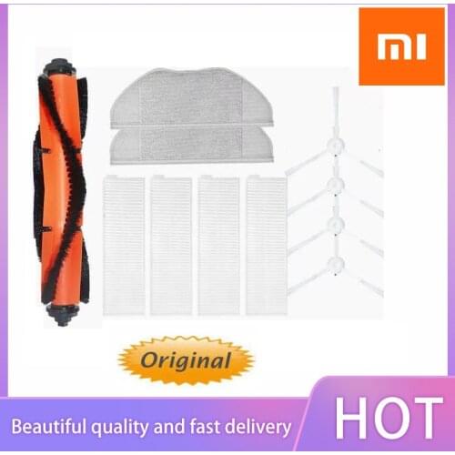 Original XIAOMI MIJIA G1 Sweeping Mopping Robot Vacuum Cleaner Accessories Parts Side Roller HEPA Filter Main Brush Mop Cloths