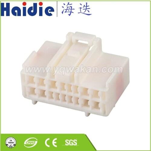 Free shipping 2sets auto 17pin plastic housing plug 17p wire electric cable unsealed connector 6098-1998