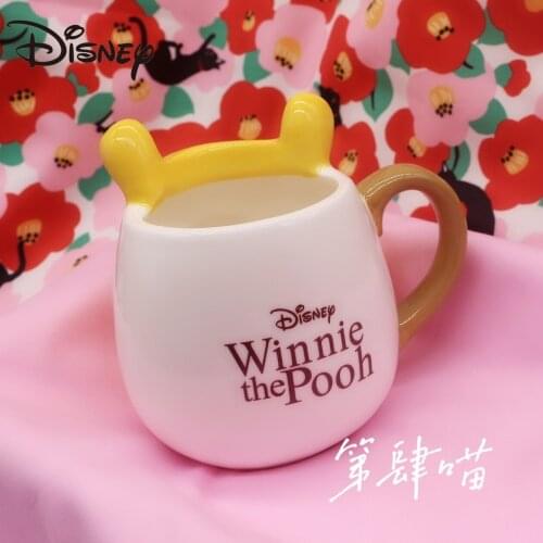 Disney cup, cartoon Winnie the Pooh series three-dimensional ceramic cup, heat-resistant coffee cup milk cup drinking cup