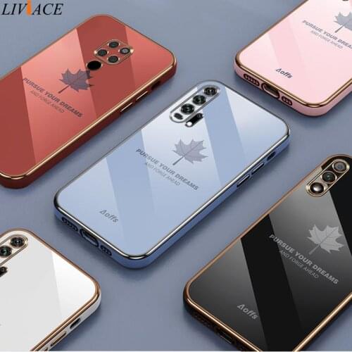 Luxury Plating Square Phone Case For Huawei Honor 20 Pro 8X 9X Pro X10 Play 5T 3 50 SE 30S Pro Lite 10 Mate 20 30 40 Pro Cover