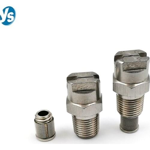 1/8″Gardening stainless steel fan nozzle high pressure atomization nozzle 304 stainless steel dust removal cleaning spray nozzle