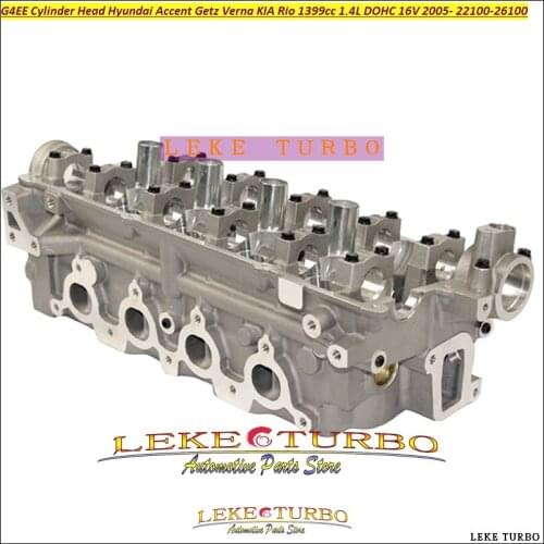 G4EE Engine Cylinder Head For Hyundai Accent Getz Verna For KIA Rio 1399cc 1.4L DOHC 16V 05- 22100-26100 2210026100 22100 26100